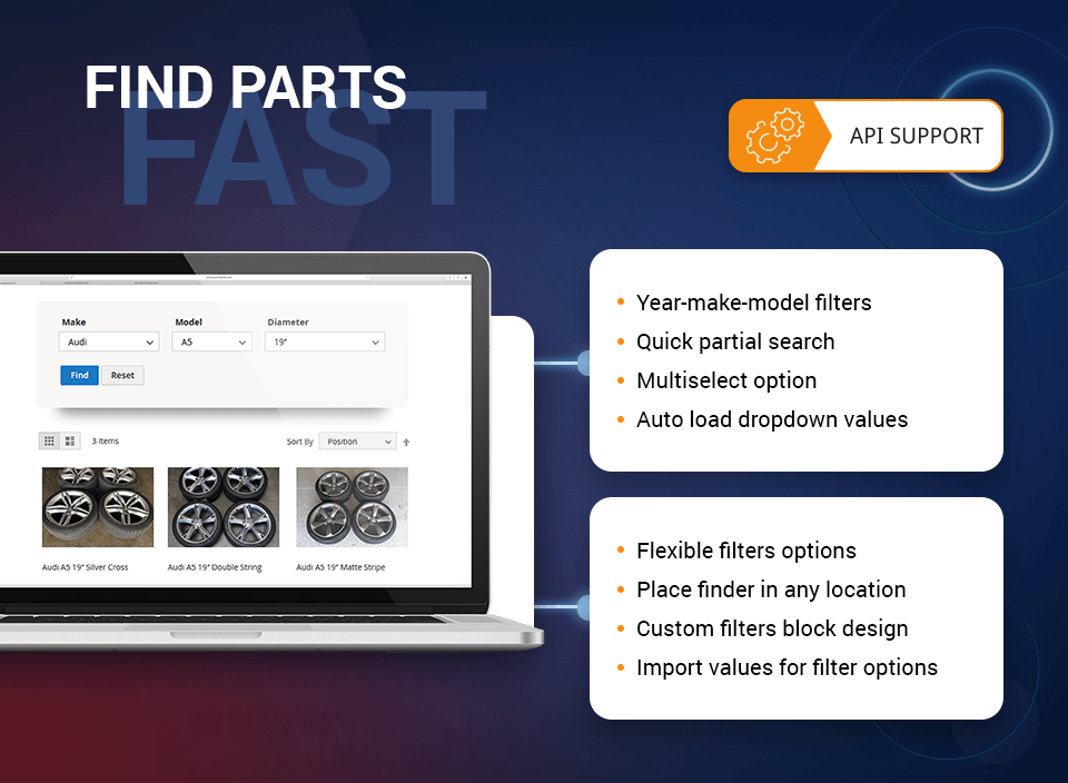 Product Parts Finder for Magento 2
