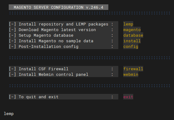 一键部署magento2.X来自国外大神的一键部署命令